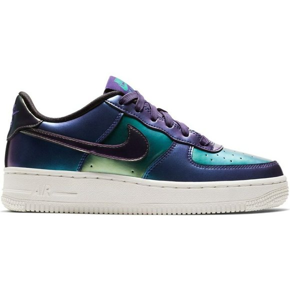 NIKE AIR FORCE 1 LV8 LOW GS IRIDESCENT YOUTH SIZE 6Y NEW W/BOX (no box top) - Picture 7 of 9